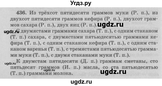 ГДЗ (Решебник №4 к учебнику 2015) по русскому языку 6 класс Л. А. Мурина / упражнение / 436