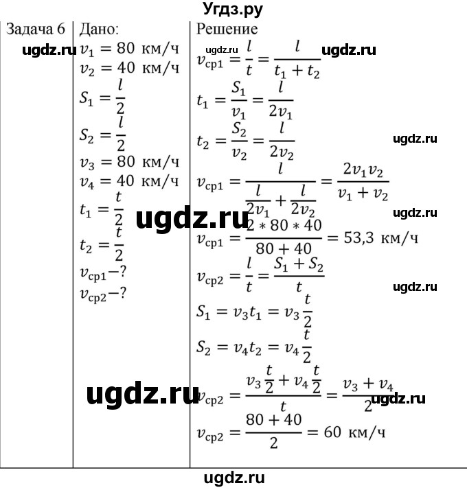 ГДЗ (Решебник) по физике 10 класс (механика) Мякишев Г.Я. / глава 1 / упражнение 2 / 6