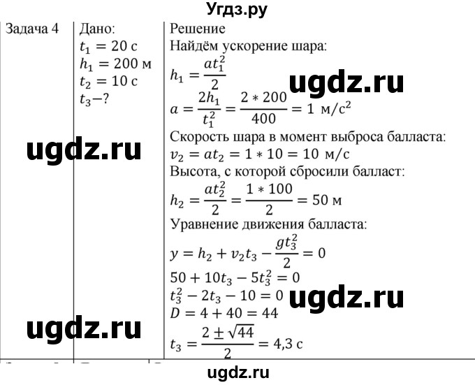 ГДЗ (Решебник) по физике 10 класс (механика) Мякишев Г.Я. / глава 1 / упражнение 4 / 4