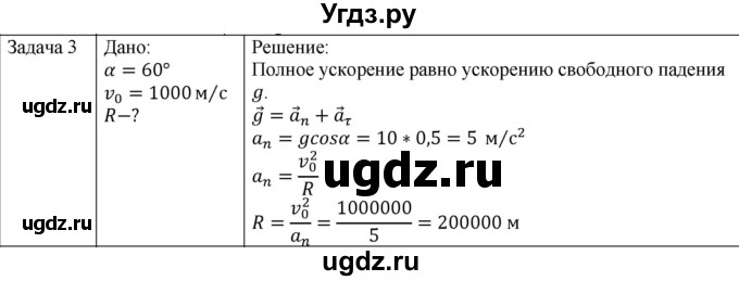 ГДЗ (Решебник) по физике 10 класс (механика) Мякишев Г.Я. / глава 1 / упражнение 5 / 3
