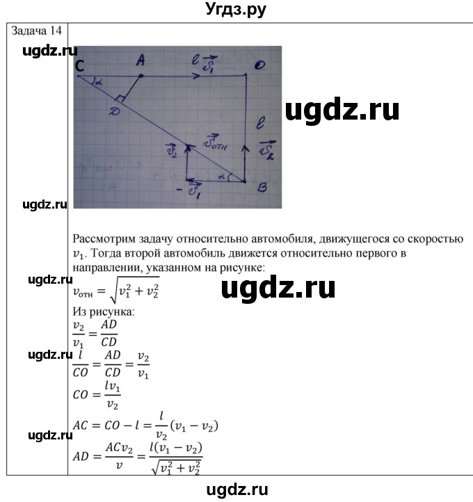 ГДЗ (Решебник) по физике 10 класс (механика) Мякишев Г.Я. / глава 1 / упражнение 6 / 14