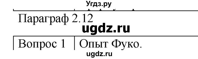 ГДЗ (Решебник) по физике 10 класс (механика) Мякишев Г.Я. / глава 2 / вопросы. параграф / 12