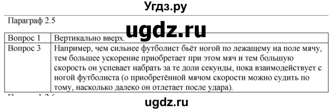ГДЗ (Решебник) по физике 10 класс (механика) Мякишев Г.Я. / глава 2 / вопросы. параграф / 5