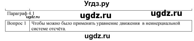 ГДЗ (Решебник) по физике 10 класс (механика) Мякишев Г.Я. / глава 4 / вопросы. параграф / 1