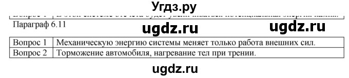 ГДЗ (Решебник) по физике 10 класс (механика) Мякишев Г.Я. / глава 6 / вопросы. параграф / 11