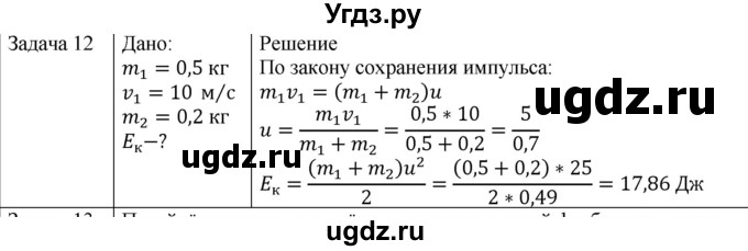 ГДЗ (Решебник) по физике 10 класс (механика) Мякишев Г.Я. / глава 6 / упражнение 11 / 12