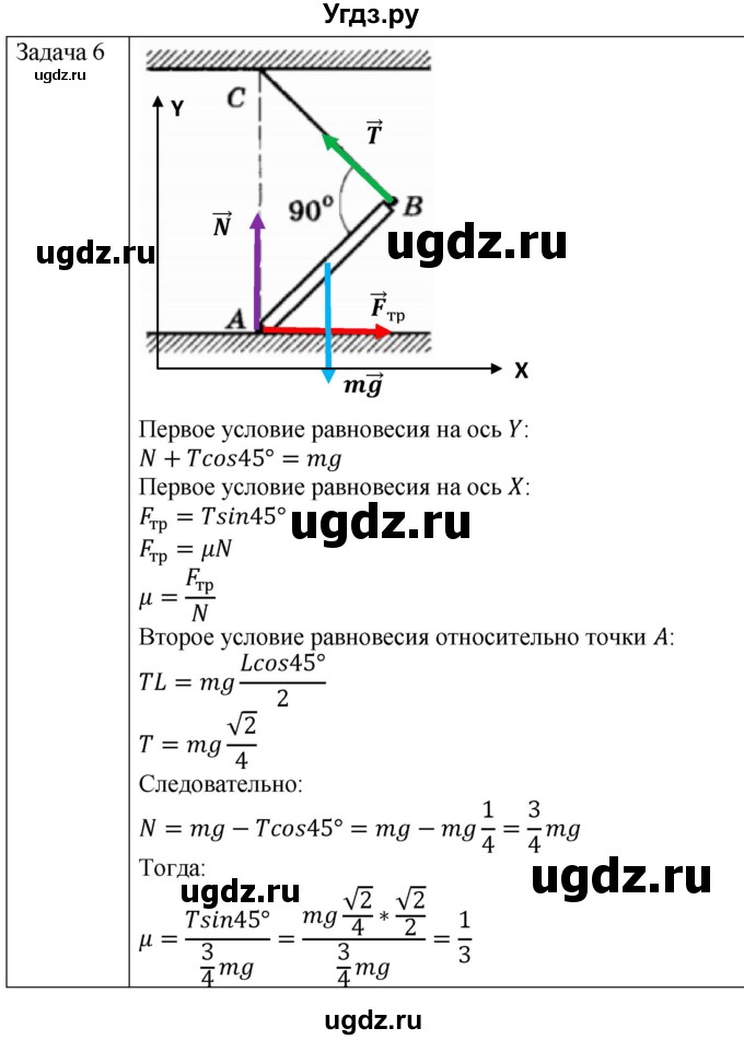 ГДЗ (Решебник) по физике 10 класс (механика) Мякишев Г.Я. / глава 8 / упражнение 15 / 6