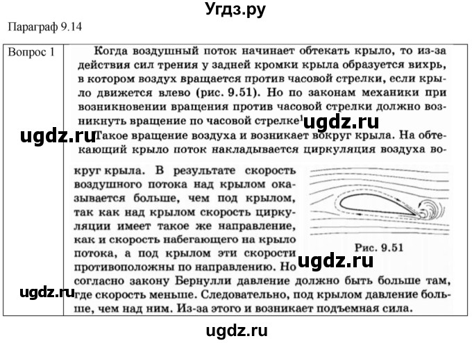 ГДЗ (Решебник) по физике 10 класс (механика) Мякишев Г.Я. / глава 9 / вопросы. параграф / 14