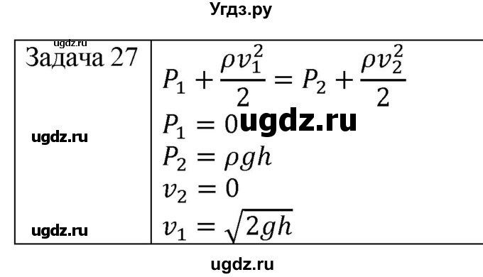 ГДЗ (Решебник) по физике 10 класс (механика) Мякишев Г.Я. / глава 9 / упражнение 16 / 27