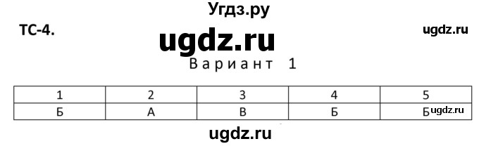 ГДЗ (Решебник) по физике 10 класс (дидактические материалы) Марон А.Е. / тесты для самоконтроля / ТС-4.. вариант номер / 1