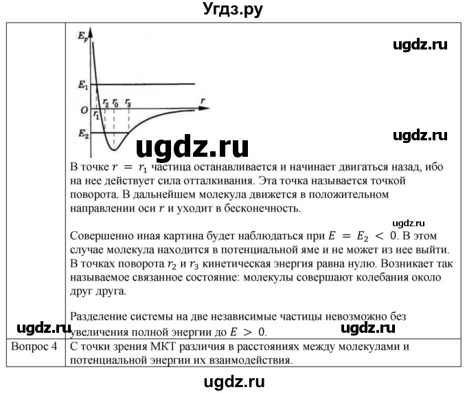 ГДЗ (Решебник) по физике 10 класс (молекулярная физика. термодинамика) Мякишев Г.Я. / глава 2 / вопросы. параграф / 5(продолжение 2)