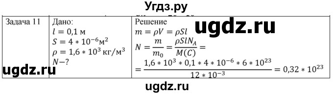 ГДЗ (Решебник) по физике 10 класс (молекулярная физика. термодинамика) Мякишев Г.Я. / глава 2 / упражнение 1 / 11