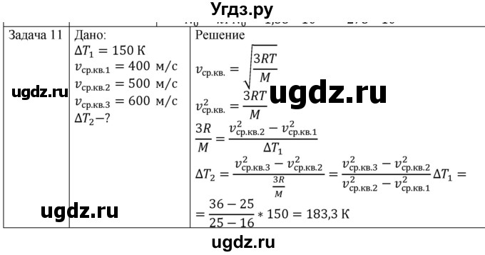 ГДЗ (Решебник) по физике 10 класс (молекулярная физика. термодинамика) Мякишев Г.Я. / глава 4 / упражнение 3 / 11