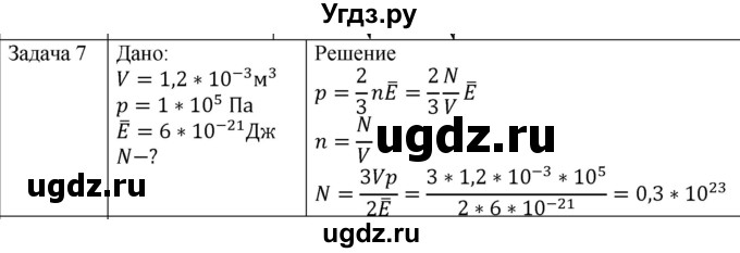 ГДЗ (Решебник) по физике 10 класс (молекулярная физика. термодинамика) Мякишев Г.Я. / глава 4 / упражнение 3 / 7