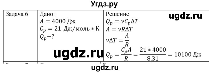 ГДЗ (Решебник) по физике 10 класс (молекулярная физика. термодинамика) Мякишев Г.Я. / глава 5 / упражнение 4 / 6