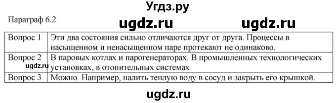 ГДЗ (Решебник) по физике 10 класс (молекулярная физика. термодинамика) Мякишев Г.Я. / глава 6 / вопросы. параграф / 2