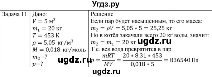 ГДЗ (Решебник) по физике 10 класс (молекулярная физика. термодинамика) Мякишев Г.Я. / глава 6 / упражнение 5 / 11