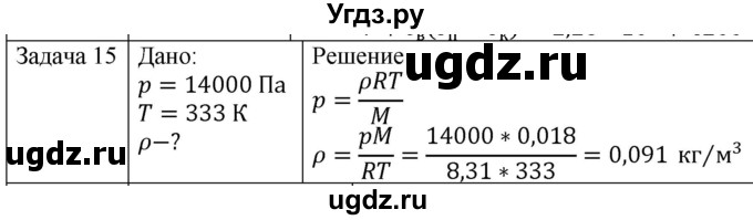 ГДЗ (Решебник) по физике 10 класс (молекулярная физика. термодинамика) Мякишев Г.Я. / глава 6 / упражнение 5 / 15