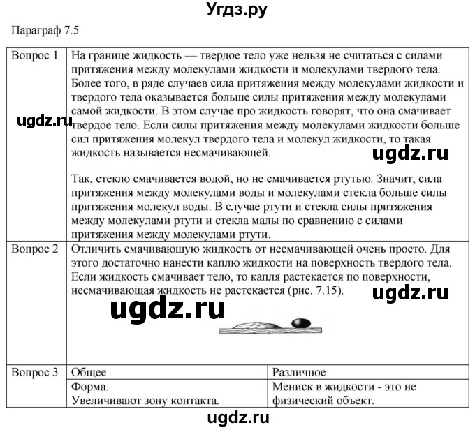 ГДЗ (Решебник) по физике 10 класс (молекулярная физика. термодинамика) Мякишев Г.Я. / глава 7 / вопросы. параграф / 5
