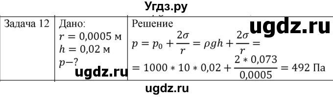 ГДЗ (Решебник) по физике 10 класс (молекулярная физика. термодинамика) Мякишев Г.Я. / глава 7 / упражнение 6 / 12