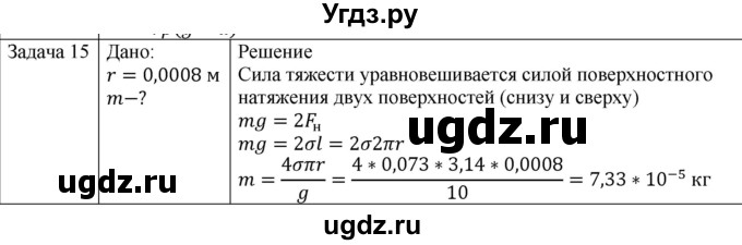 ГДЗ (Решебник) по физике 10 класс (молекулярная физика. термодинамика) Мякишев Г.Я. / глава 7 / упражнение 6 / 15