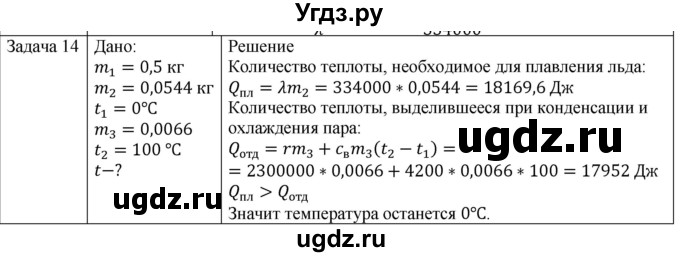 ГДЗ (Решебник) по физике 10 класс (молекулярная физика. термодинамика) Мякишев Г.Я. / глава 8 / упражнение 7 / 14