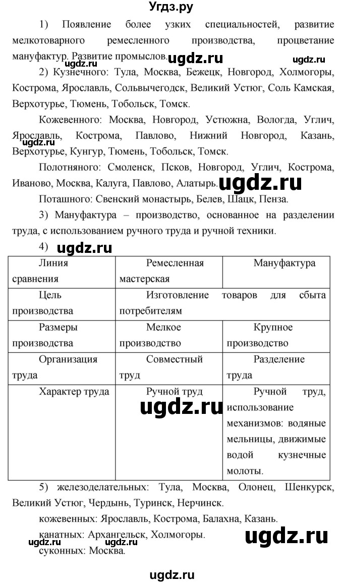 ГДЗ (Решебник) по истории 7 класс (рабочая тетрадь) Баранов П.А. / параграф номер / 14(продолжение 3)