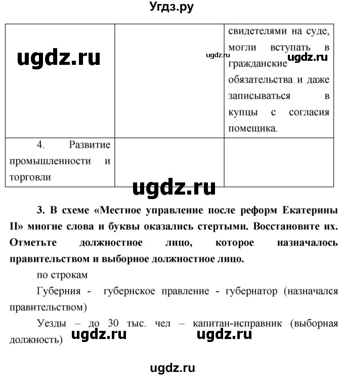 ГДЗ (Решебник) по истории 7 класс (рабочая тетрадь) Баранов П.А. / параграф номер / 29(продолжение 5)