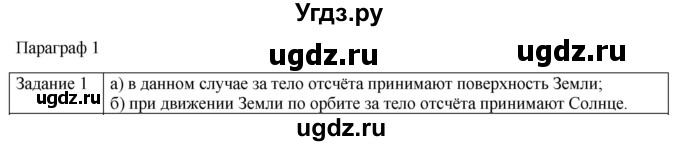 ГДЗ (Решебник) по физике 10 класс Генденштейн Л.Э. / вопросы и задания для самопроверки / параграф 1 / 1