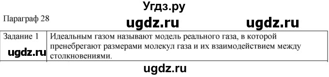 ГДЗ (Решебник) по физике 10 класс Генденштейн Л.Э. / вопросы и задания для самопроверки / параграф 28 / 1