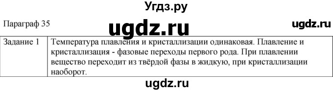 ГДЗ (Решебник) по физике 10 класс Генденштейн Л.Э. / вопросы и задания для самопроверки / параграф 35 / 1