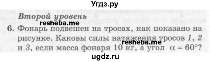 ГДЗ (Учебник) по физике 10 класс Генденштейн Л.Э. / вопросы и задачи для самопроверки / дополнительная глава / условия равновесия тела / 6