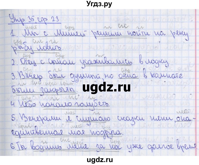 ГДЗ (Решебник) по русскому языку 8 класс (рабочая тетрадь) Ефремова Е.А. / упражнение номер / 35