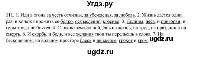 ГДЗ (Решебник 2024) по русскому языку 8 класс (рабочая тетрадь) Ефремова Е.А. / упражнение / 111
