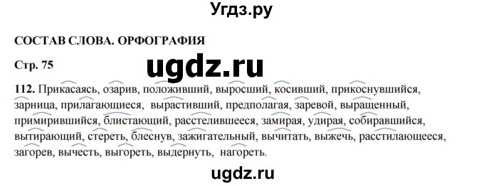 ГДЗ (Решебник 2024) по русскому языку 8 класс (рабочая тетрадь) Ефремова Е.А. / упражнение / 112