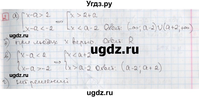 ГДЗ (Решебник) по алгебре 9 класс (дидактические материалы ) Феоктистов И.Е. / самостоятельные работы / СР-8 / подготовительный вариант / 2