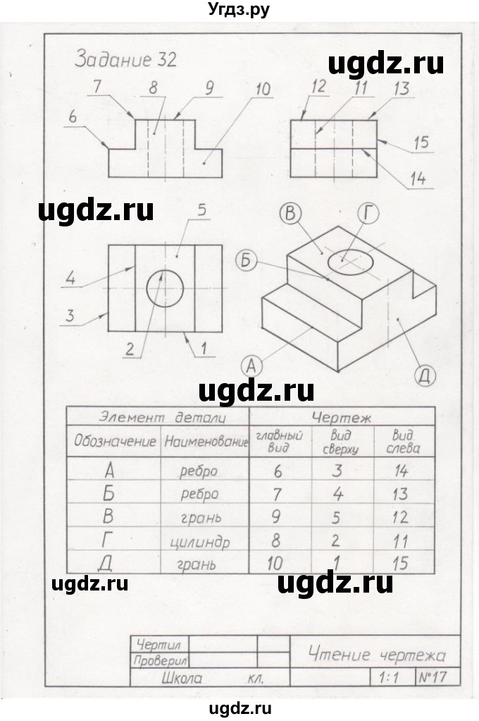 Черчение 9 класс ботвинников