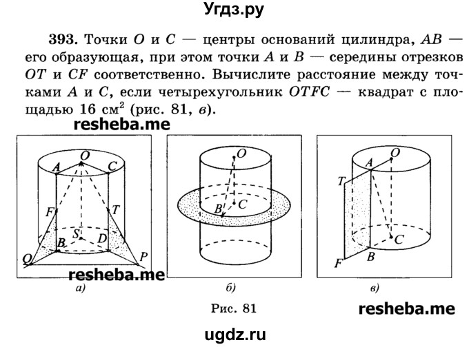 ГДЗ (Учебник) по геометрии 11 класс В.В. Шлыков / задача номер / 393