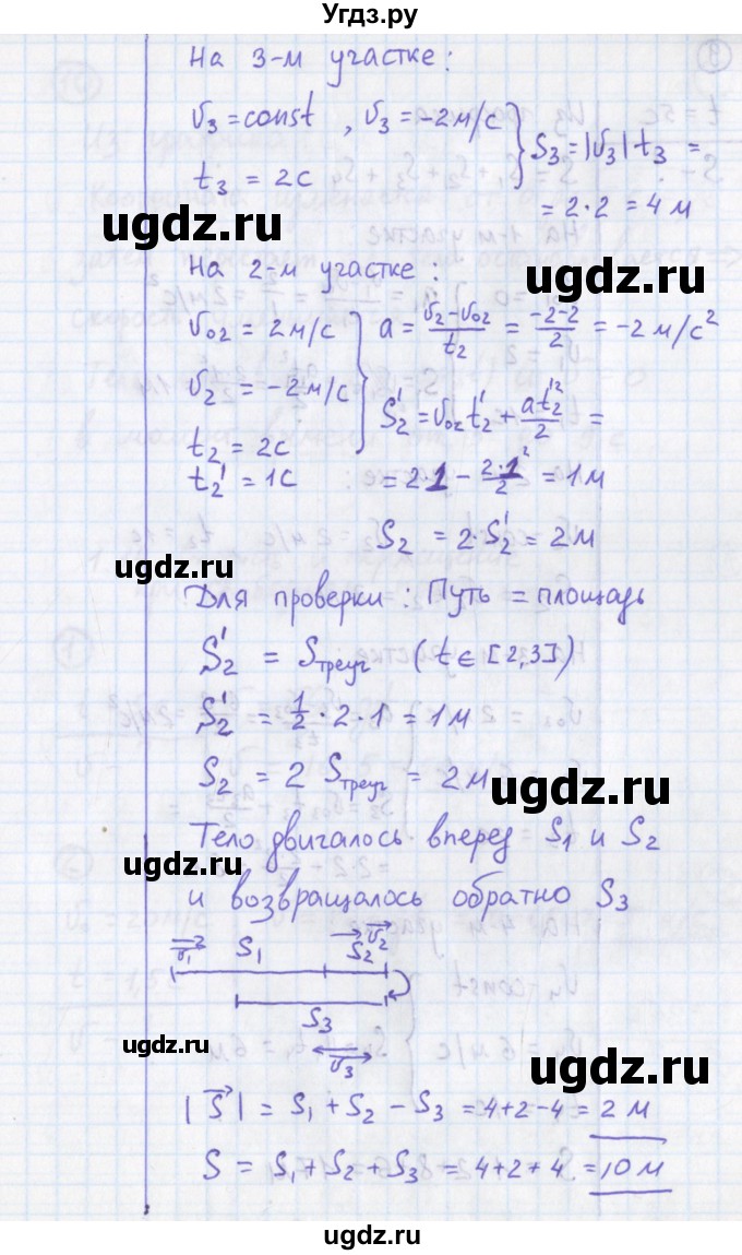ГДЗ (Решебник) по физике 10 класс (сборник задач) Громцева О.И. / глава 1 / параграф 13 / 8(продолжение 2)