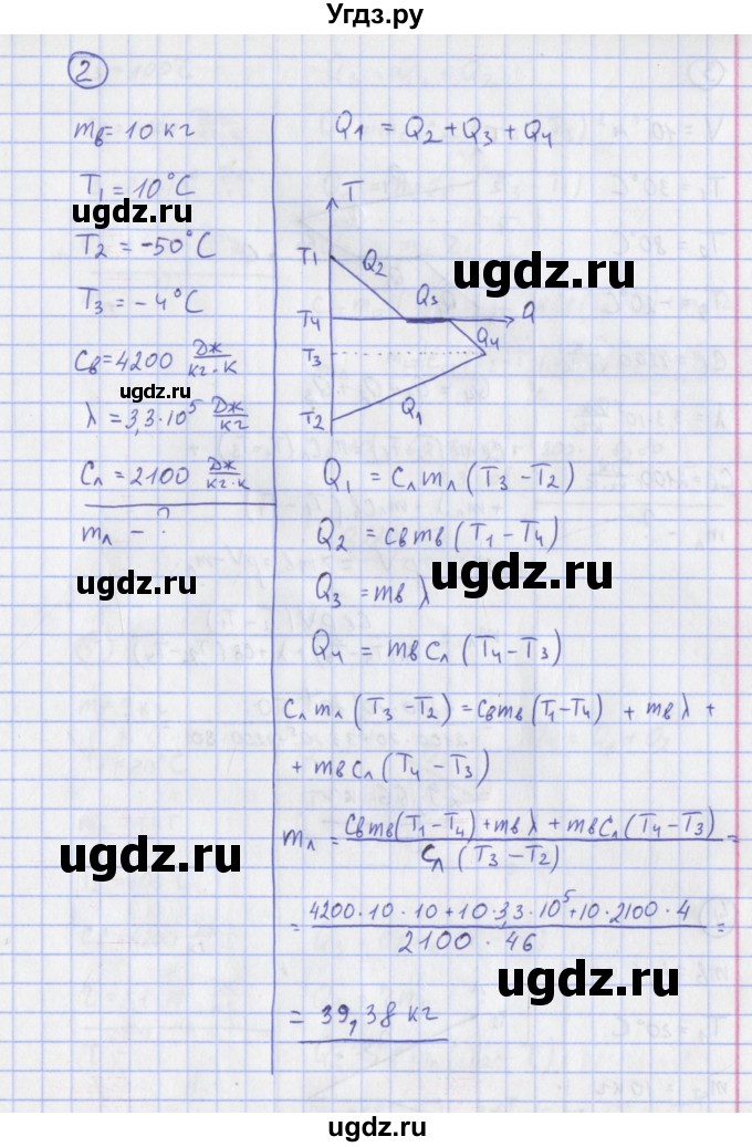 ГДЗ (Решебник) по физике 10 класс (сборник задач) Громцева О.И. / глава 8 / параграф 9 / 2