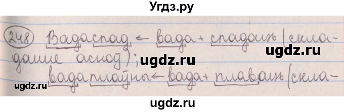 ГДЗ (Решебник №1) по белорусскому языку 5 класс Красней В. П. / часть 2 / упражнение номер / 248