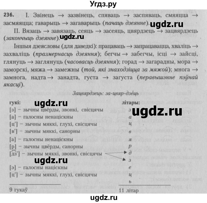 ГДЗ (Решебник №3) по белорусскому языку 5 класс Красней В. П. / часть 2 / упражнение номер / 236