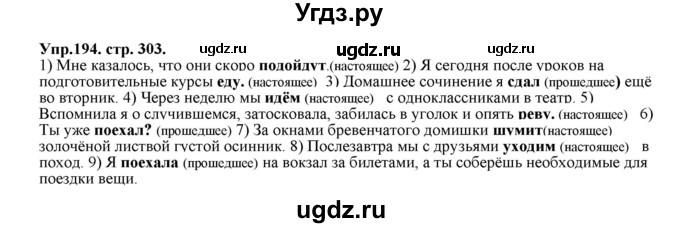 ГДЗ (Решебник к учебнику 2019) по русскому языку 11 класс Гусарова И.В. / упражнение / 194