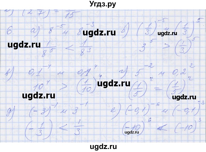 ГДЗ (Решебник) по алгебре 8 класс (рабочая тетрадь) Миндюк Н.Г. / параграф 33 / 6