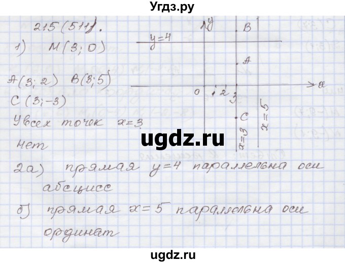 ГДЗ (Решебник) по алгебре 7 класс (рабочая тетрадь) Муравин Г.К. / задание номер / 215