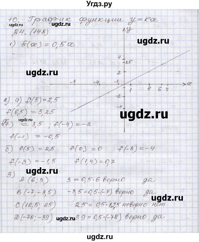 ГДЗ (Решебник) по алгебре 7 класс (рабочая тетрадь) Муравин Г.К. / задание номер / 84