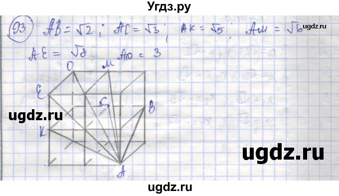 ГДЗ (Решебник №1) по алгебре 8 класс (рабочая тетрадь) Минаева С.С. / упражнение номер / 93