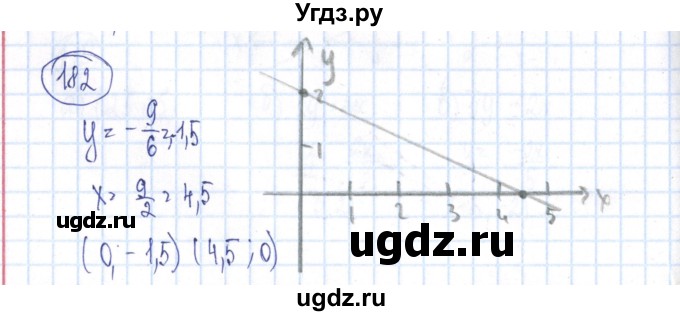 ГДЗ (Решебник №2) по алгебре 8 класс (рабочая тетрадь) Минаева С.С. / упражнение номер / 182