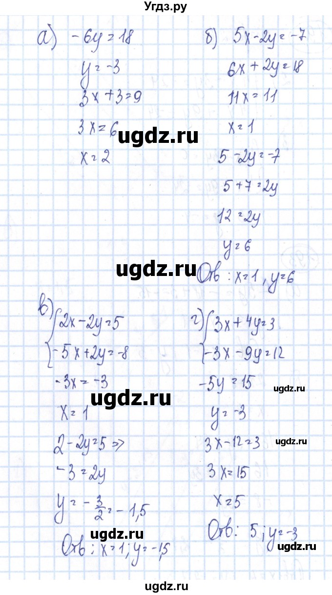 ГДЗ (Решебник №2) по алгебре 8 класс (рабочая тетрадь) Минаева С.С. / упражнение номер / 194