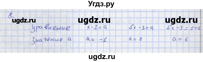 ГДЗ (Решебник) по алгебре 7 класс (рабочая тетрадь) Колягин Ю.М. / параграф 6-№ / 8